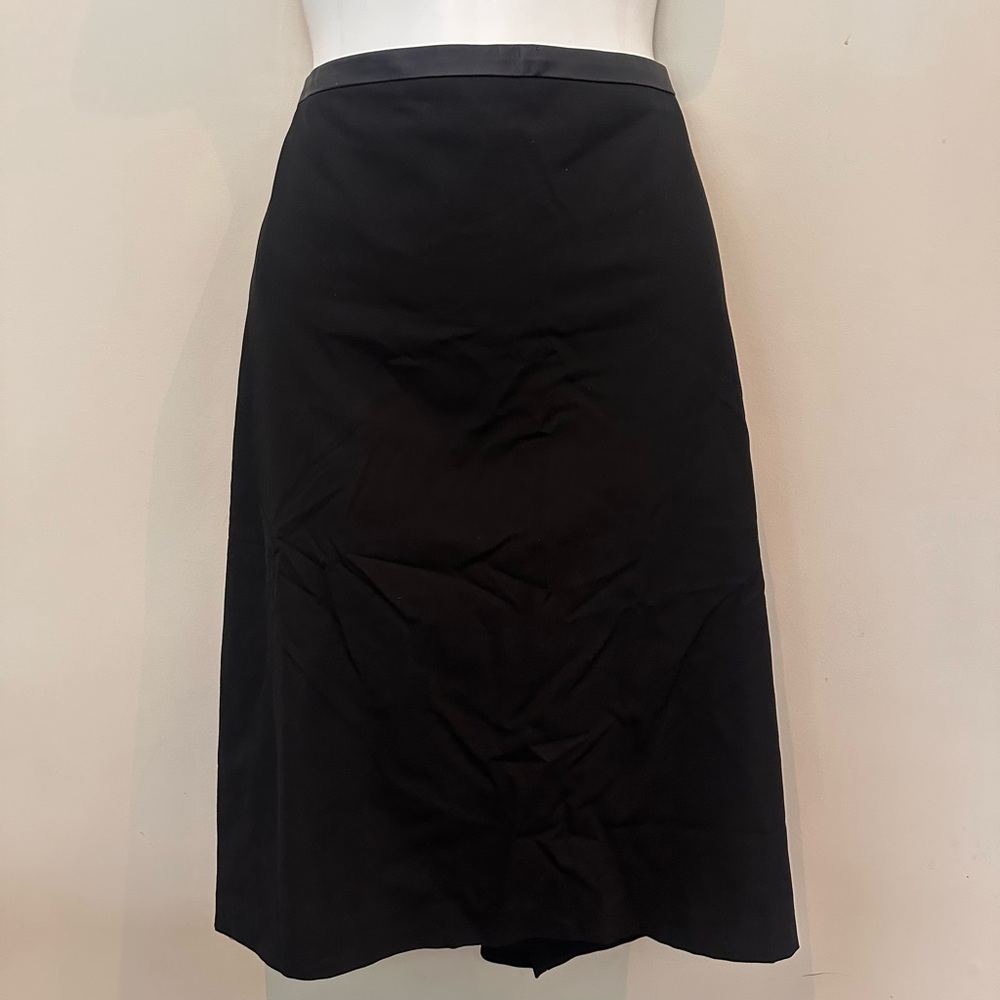 Ann Taylor Elegant Black A-Line Skirt